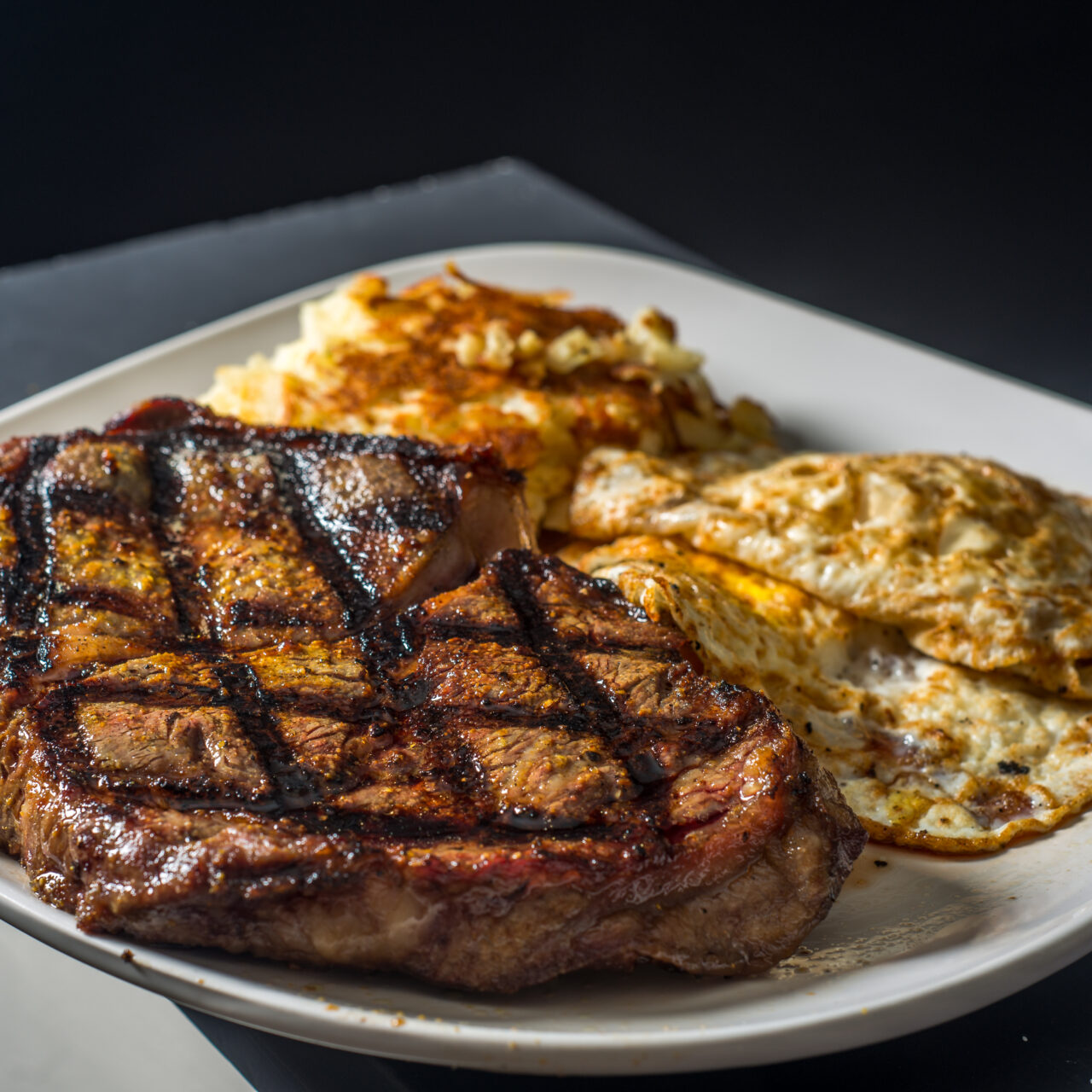 Grate Steak and Eggs