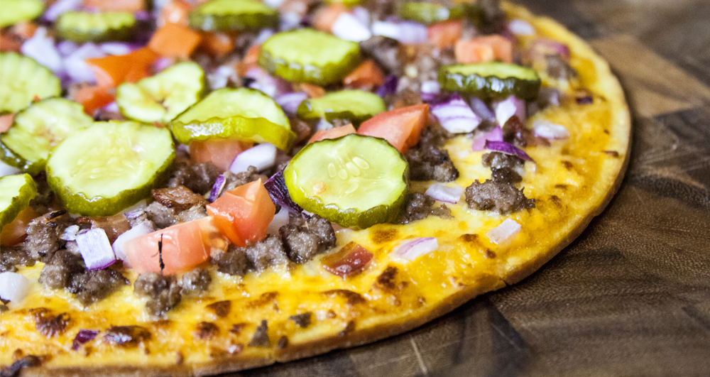 Grilled Cheeseburger Pizza