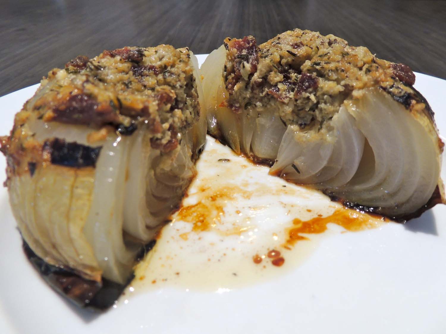 Bacon and Blue Cheese Stuffed Vidalia Onions