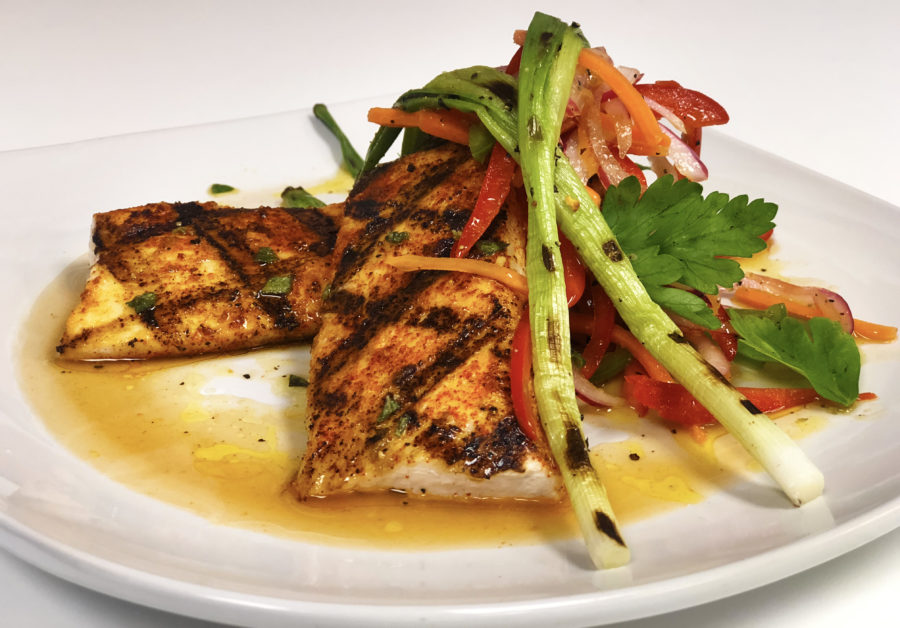 Grilled Mahi-Mahi With Escabeche