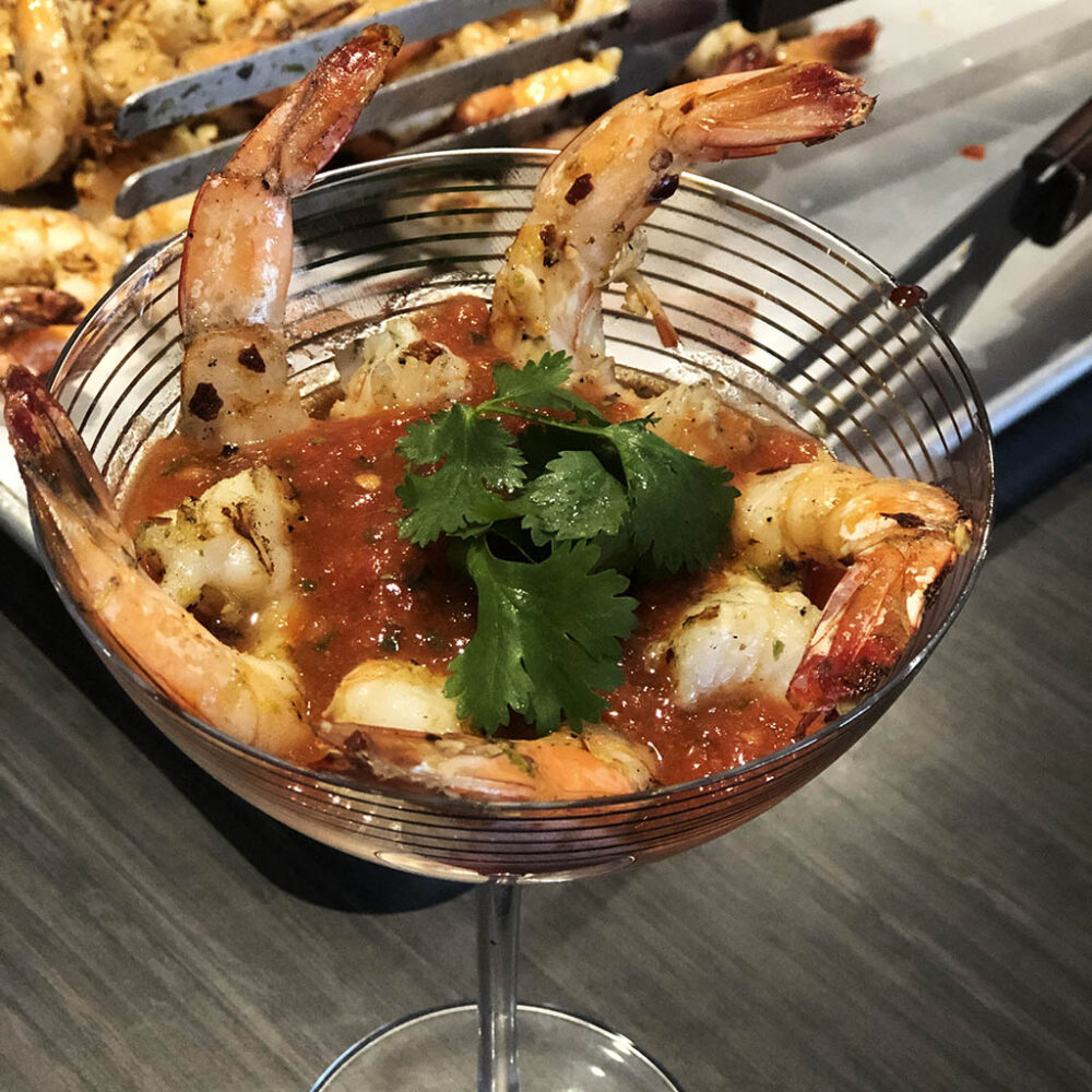 Grilled Shrimp Cocktail with Mexicali Sauce