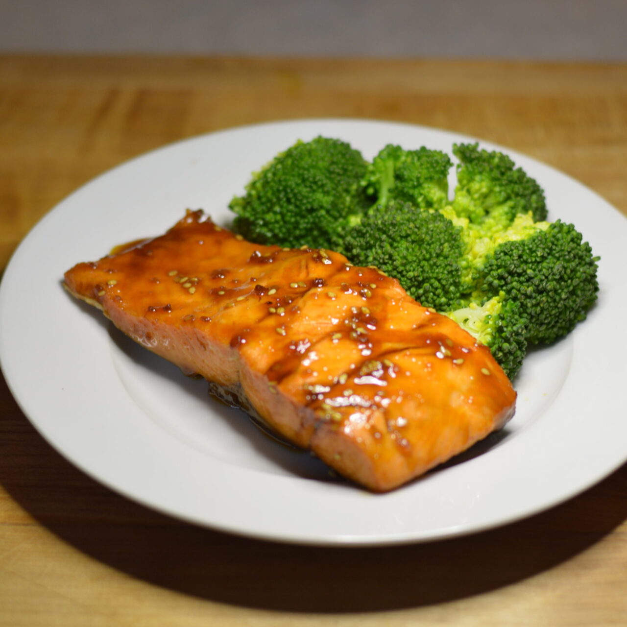 Salmon with Asian glaze