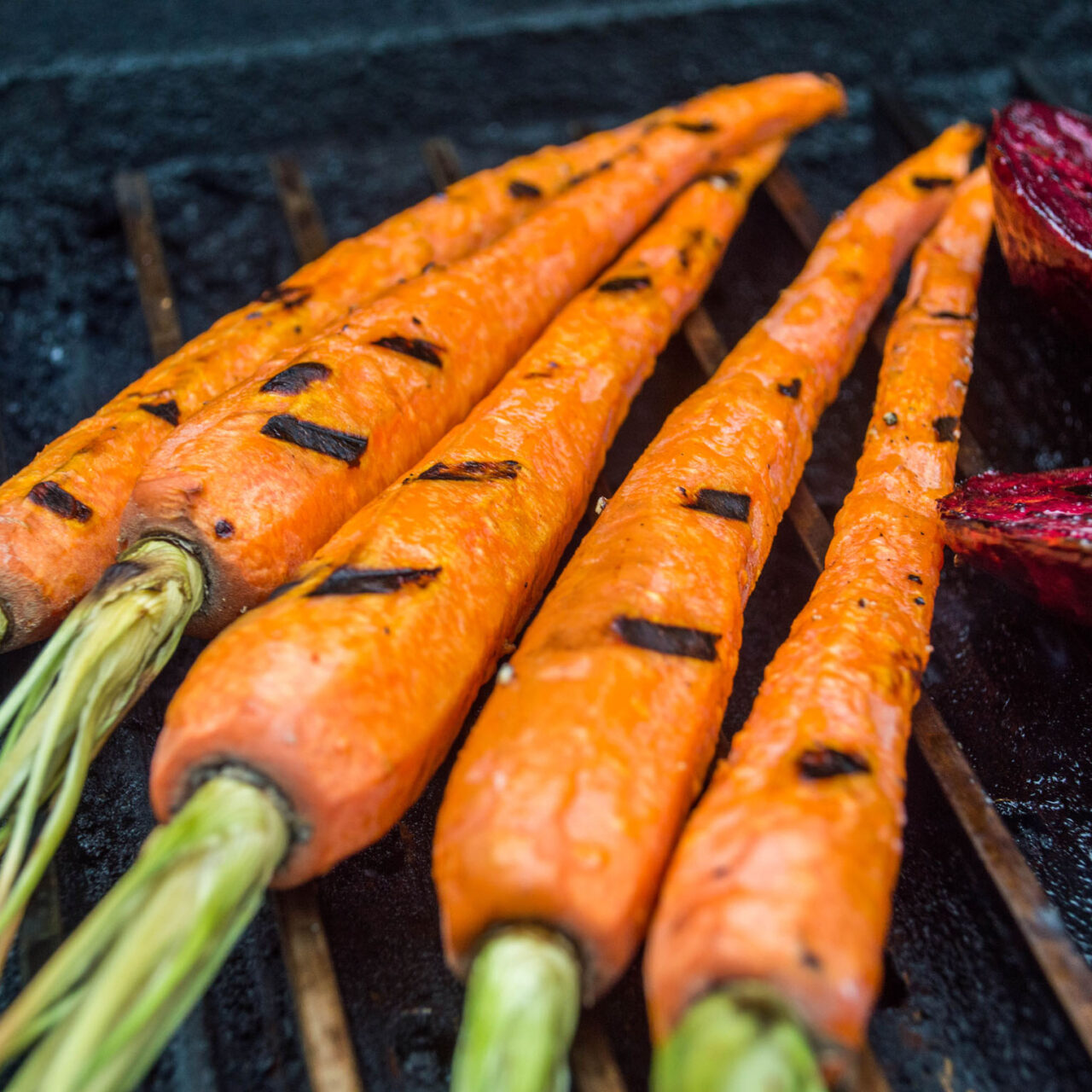 Grilled Whole Carrots