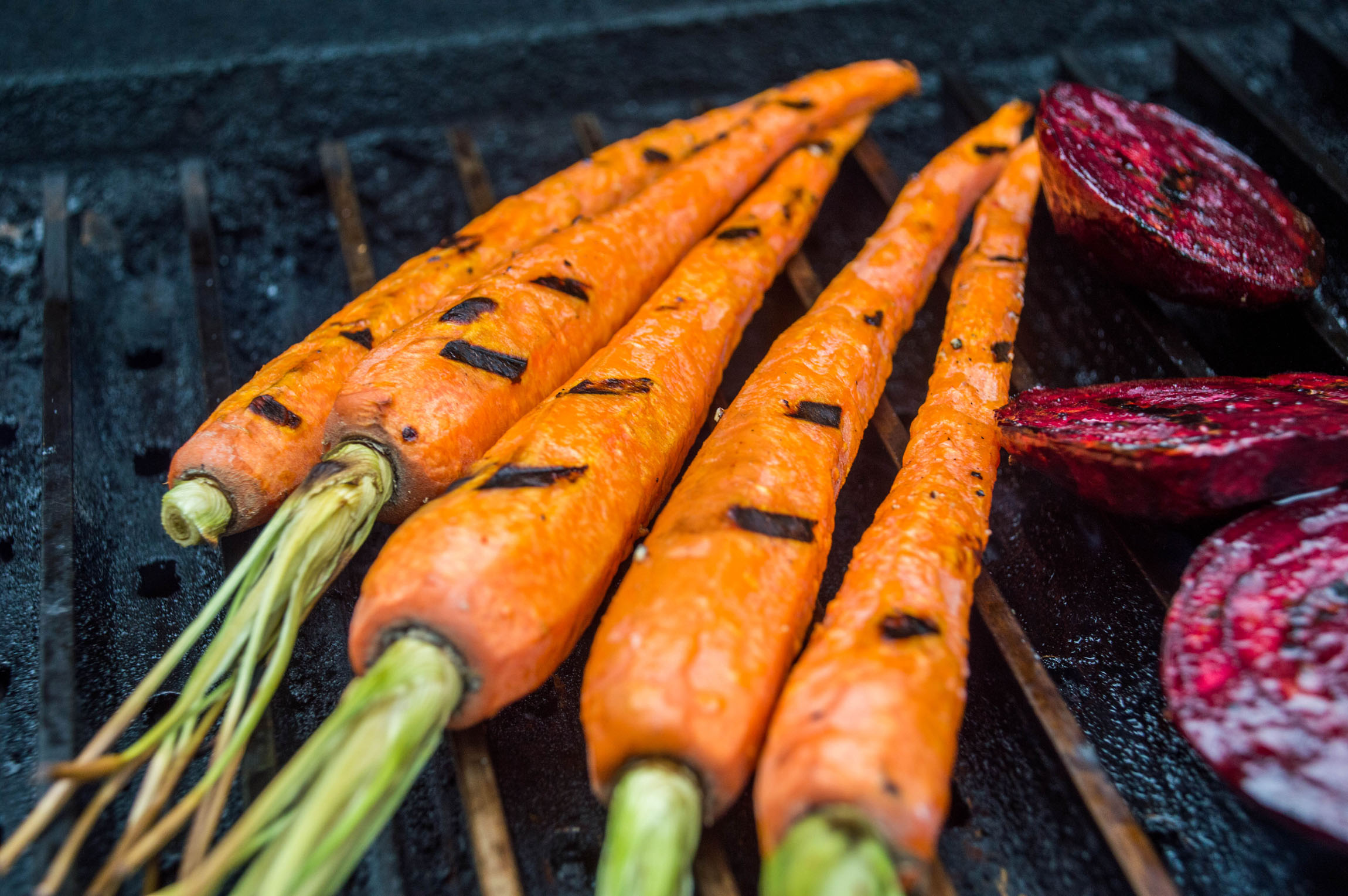 Grilled Whole Carrots