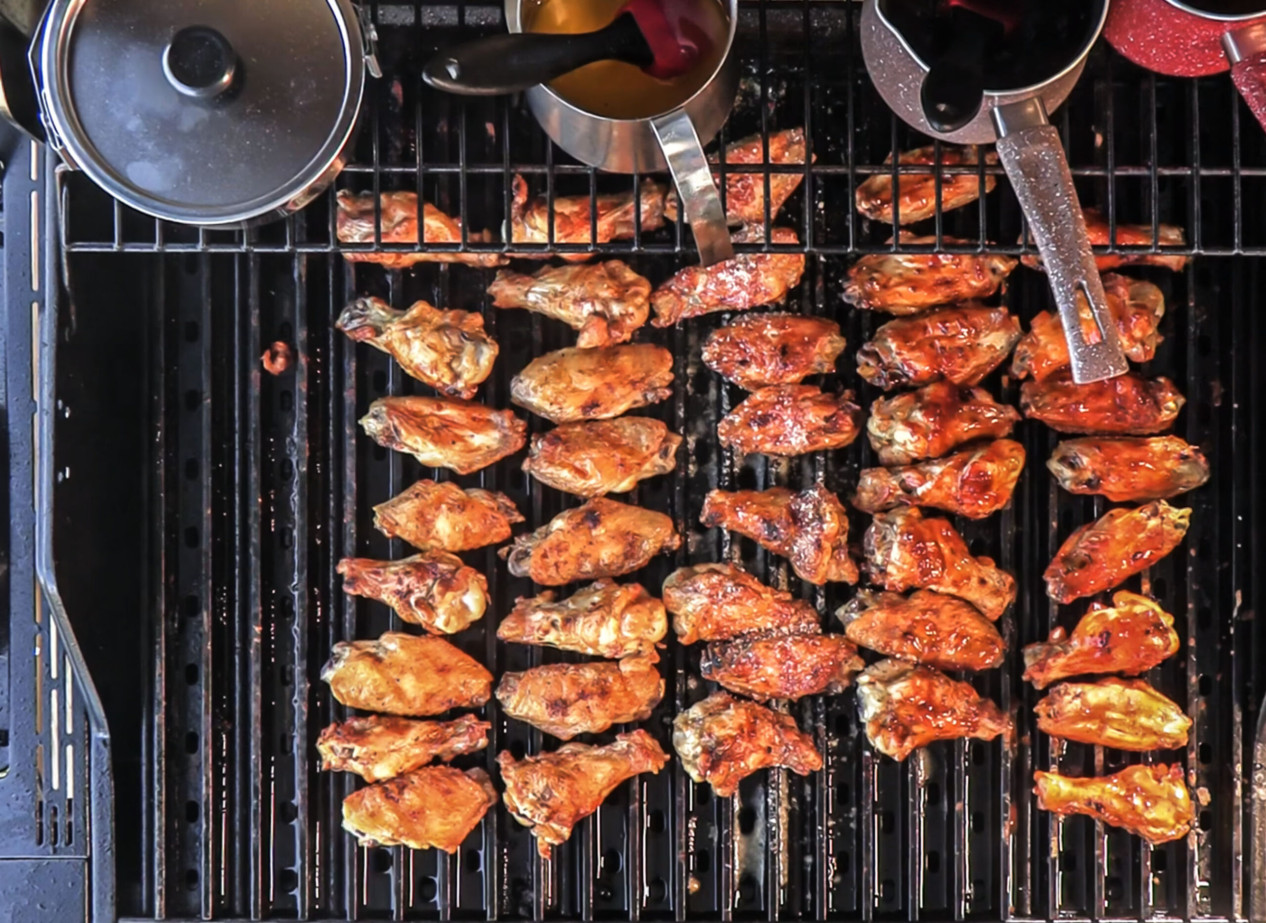 Grilled Party Wings 4 Ways