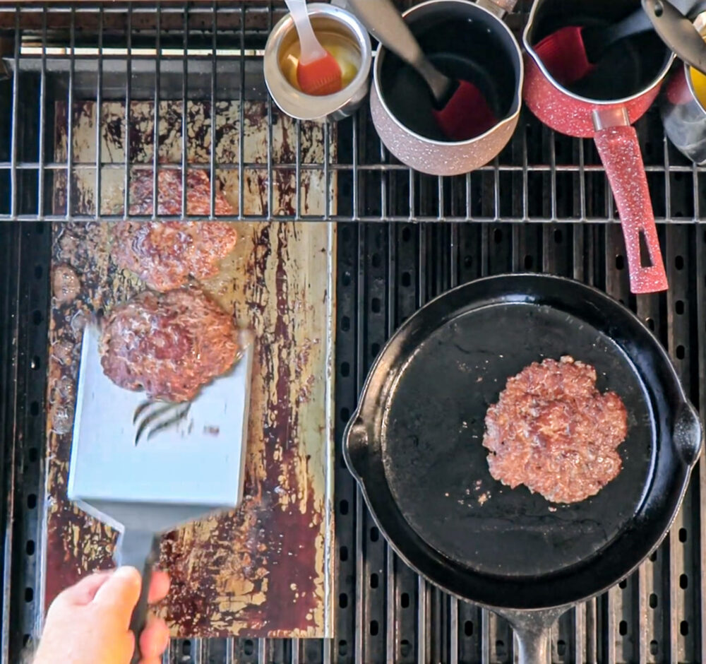 Hamburger Bean Dip GrillGrate