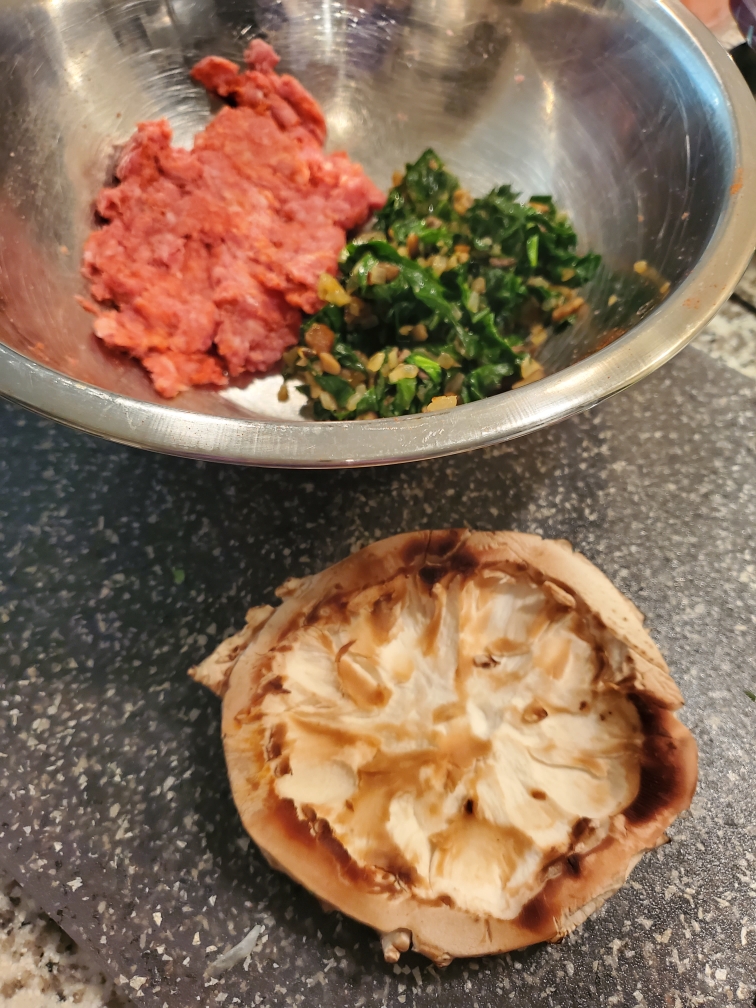 Portobello Stuffed Caps - GrillGrate