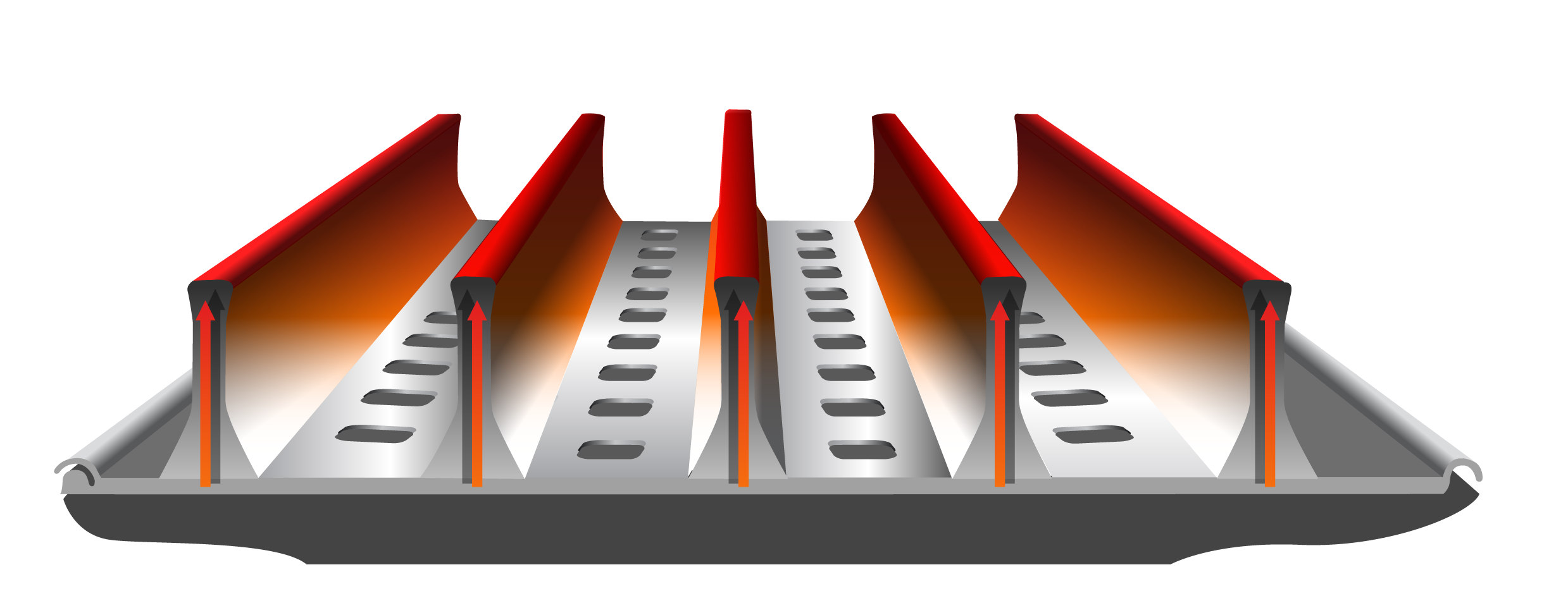 RaisedRailHeatRisingGraphic