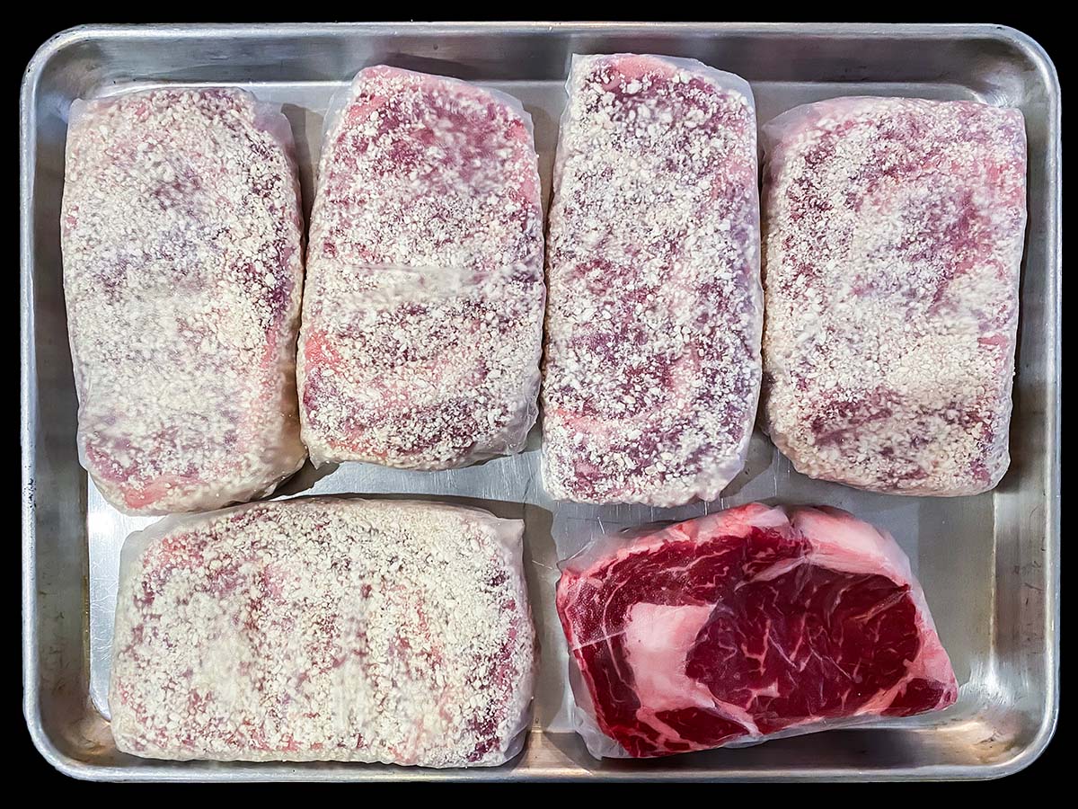 Technique for Dry Aging Steak with Koji Rice