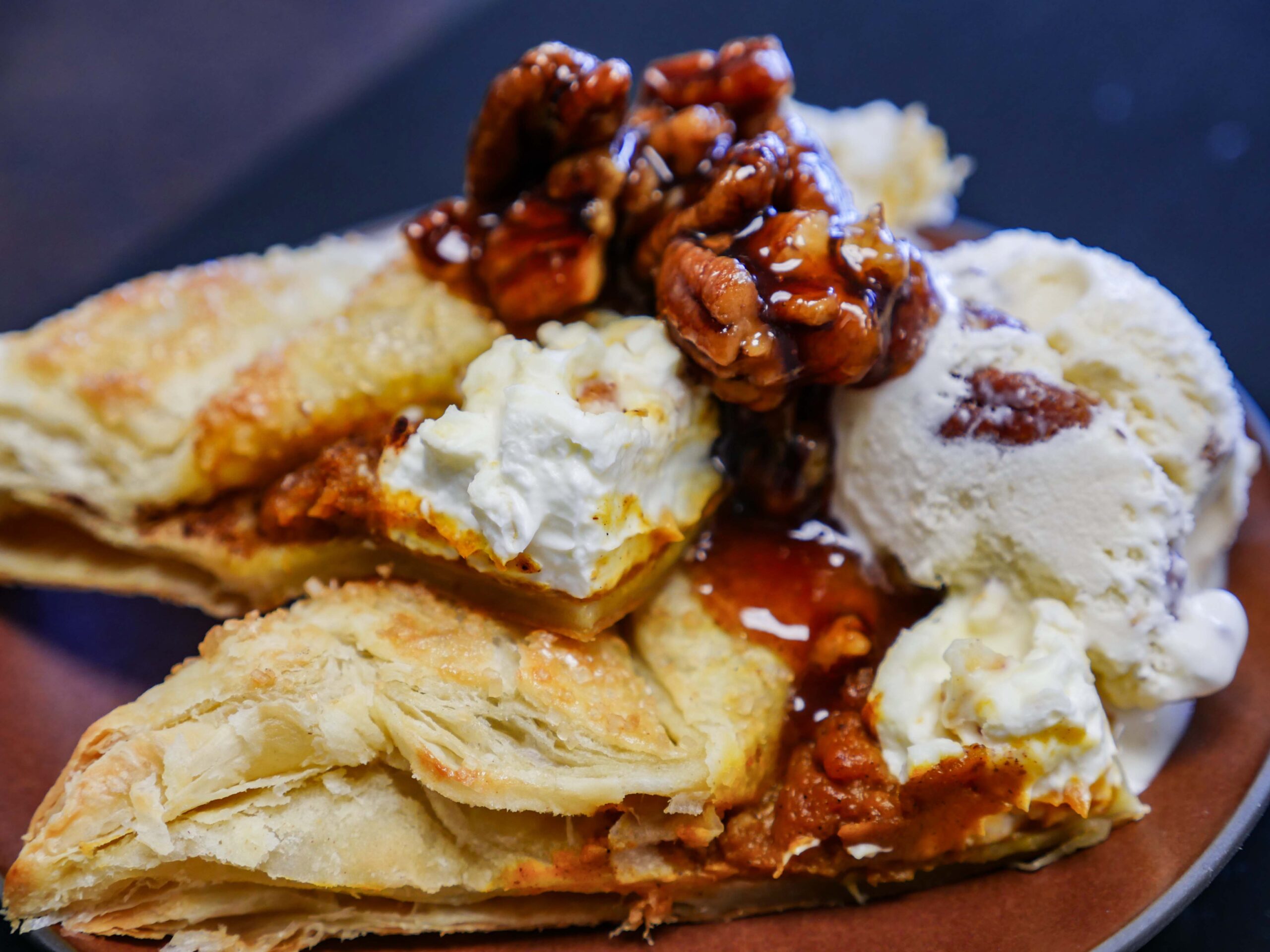 Pumpkin Galette with Whiskey Whip Cream